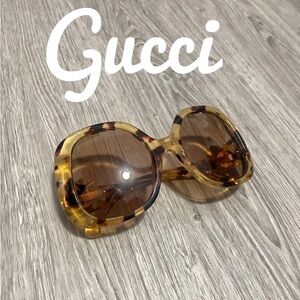 Gucci Brown Tortoise Sunglasses